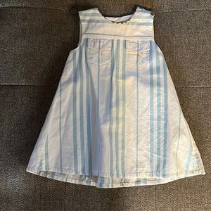Blue and White Dress Burberry Dress